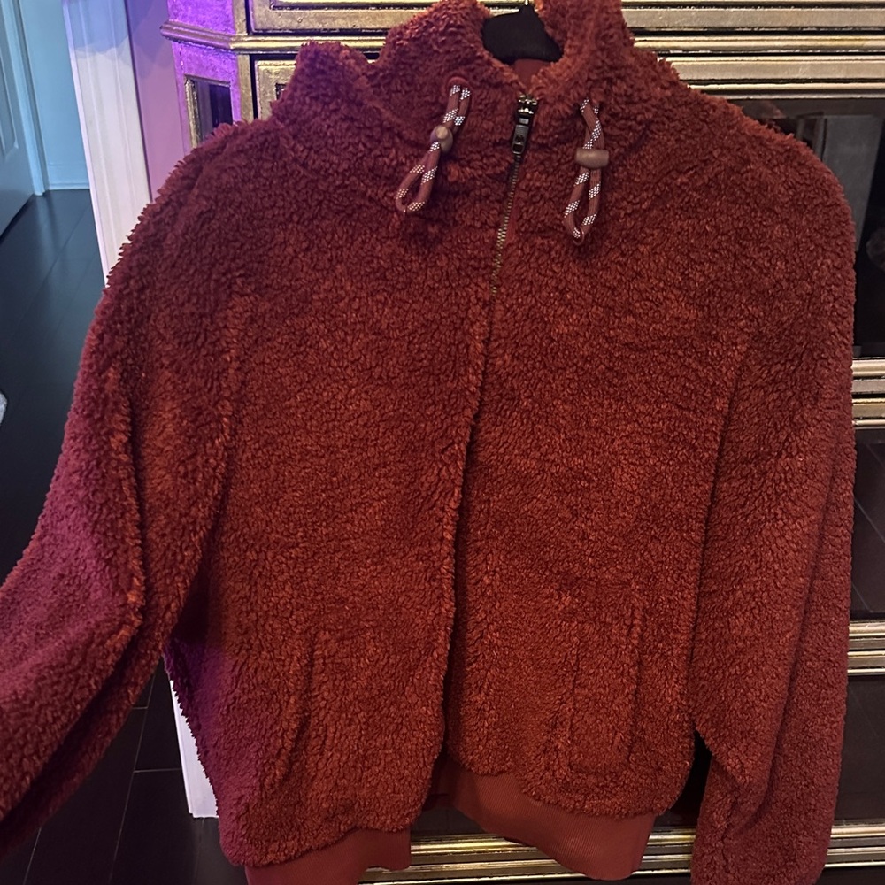 lululemon athletica Red Sherpa Jacket
